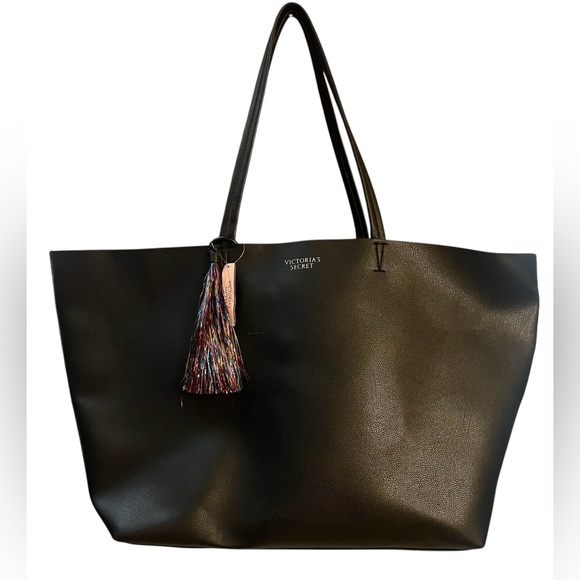 Victoria's Secret Handbags - New Victoria's Secret Large Black Tote Bag